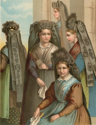 German Costume, Thuringen by Albert Kretschmer