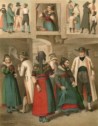 German Costume, Westphalen by Albert Kretschmer