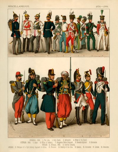 Miscellaneous Costumes 1834-1864 by Albert Kretschmer