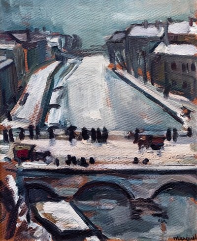 Bridge over the Seine in Winter by Albert Marquet