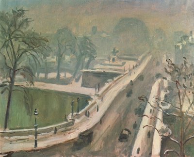 Le Pont Neuf and the Vert Galant in the Snow by Albert Marquet