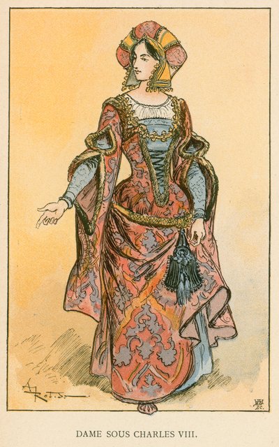 Dame Sous Charles VIII by Albert Robida