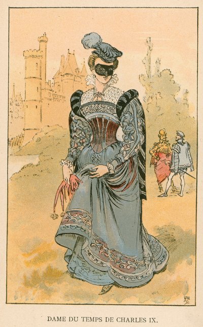 Lady from the Time of Charles IX by Albert Robida