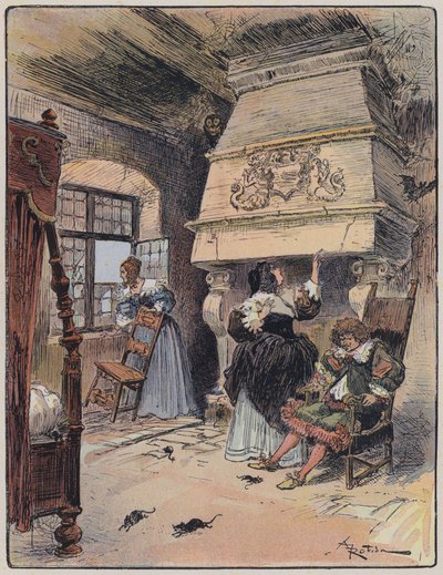 Illustration for Le Capitaine Bellormeau by and illustrated by A Robida by Albert Robida