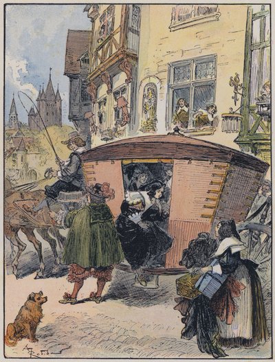 Illustration for Le Capitaine Bellormeau by and illustrated by A Robida by Albert Robida