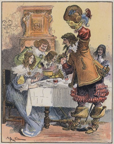 Illustration for Le Capitaine Bellormeau by and illustrated by A Robida by Albert Robida