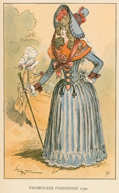 Promenade Parisienne by Albert Robida