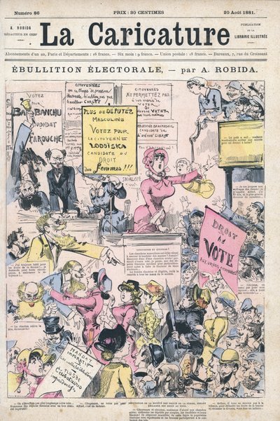 Simmering Election Campaign by Albert Robida