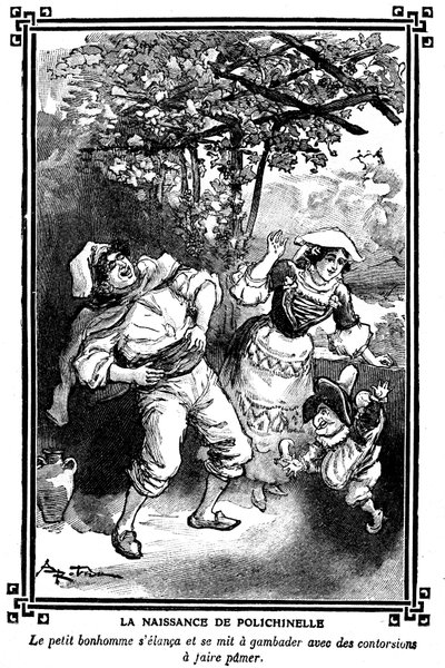The birth of Polichinelle by Albert Robida