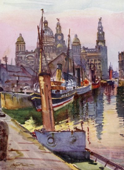 Liverpool, the Canning Dock by Albert Woods
