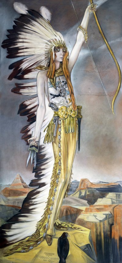 Marchesa Luisa Casati, Grand Canyon by Alberto Martini