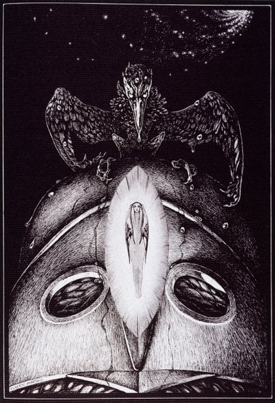 The Helmet of Pallas by Alberto Martini