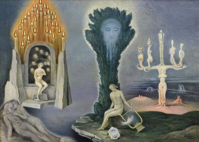 The Three Altars by Alberto Martini