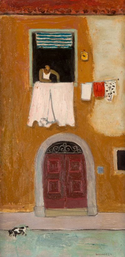Window in Orbetello by Alberto Morrocco