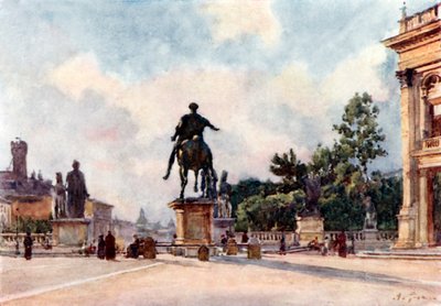 Bronze statue of Marcus Aurelius on the Capitol by Alberto Pisa