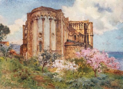 North-East View of the Cathedral, Cefalu by Alberto Pisa