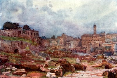 The Forum, looking towards the Capitol by Alberto Pisa