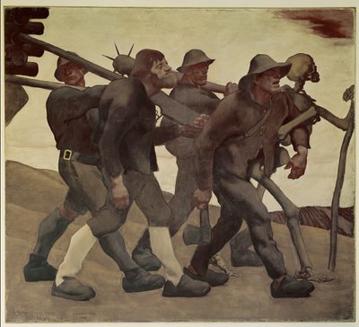 Danse Macabre of 1809 by Albin Egger-Lienz