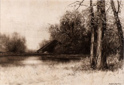 Mill Pond by Albion Harris Bicknell