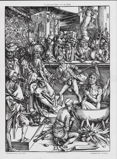 The Martyrdom of St John by Albrecht (after) Durer or Duerer