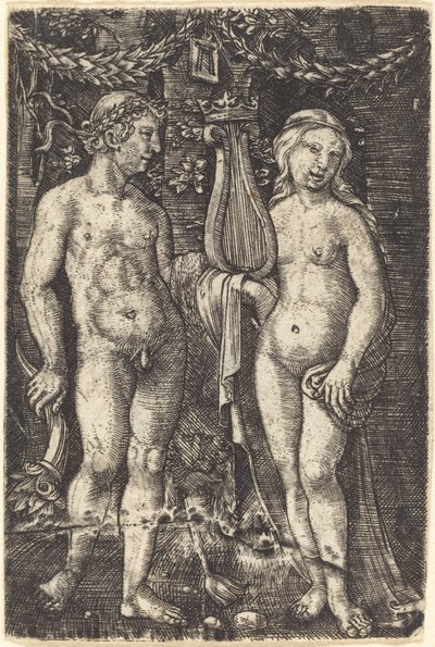 Hercules and a Muse by Albrecht Altdorfer