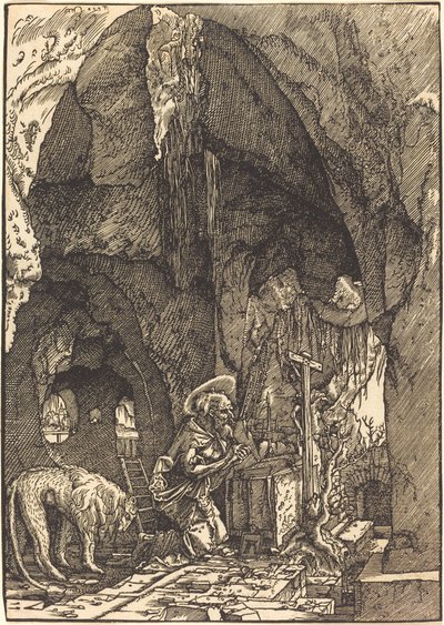 Saint Jerome in the Cave by Albrecht Altdorfer