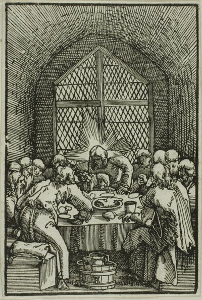 The Last Supper, from The Fall and Redemption of Man by Albrecht Altdorfer