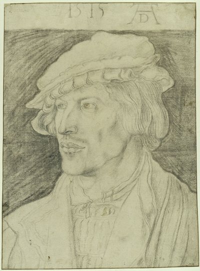 Bust of a Beardless Young Man, Facing Left by Albrecht Dürer