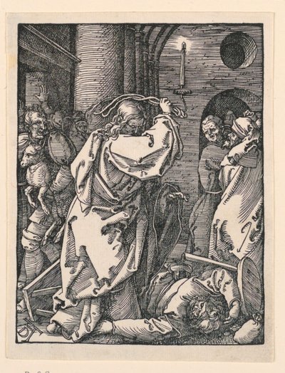 Christ Driving the Merchants from the Temple, from The Little Passion Series by Albrecht Dürer