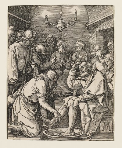 Christ Washing the Feet of Disciples by Albrecht Dürer