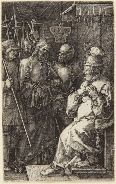 Christ before Pilate (from the Engraved Passion) by Albrecht Dürer