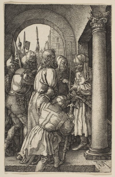 Christ before Pilate, from "The Passion" by Albrecht Dürer