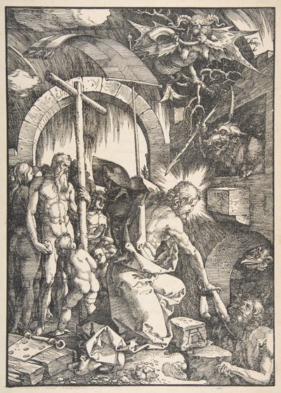 Christ in Limbo, from "The Large Passion" by Albrecht Dürer