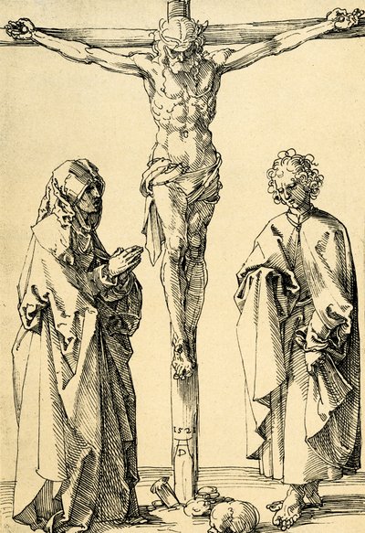 Christ on the Cross with Mary and John by Albrecht Dürer
