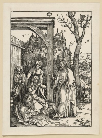 Christ Taking Leave of His Mother (Life of Mary) by Albrecht Dürer
