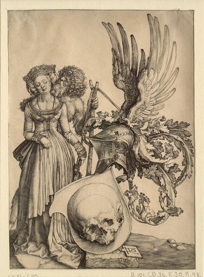 Coat of Arms with a Skull by Albrecht Dürer