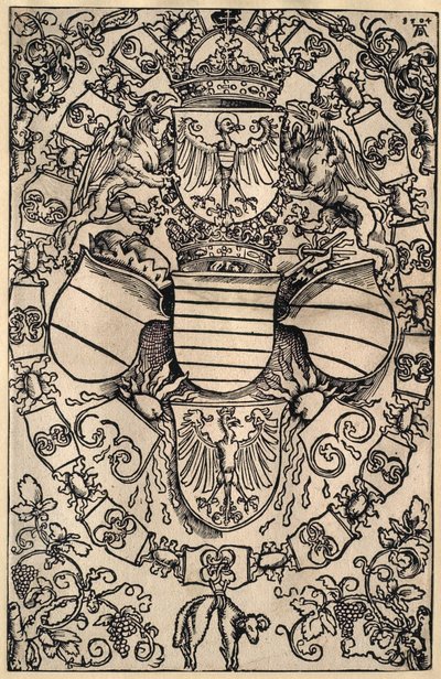 Coat of Arms of Maximilian as King of the Romans by Albrecht Dürer