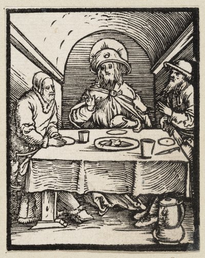 The Supper at Emmaus (43 Religious Themes) by Albrecht Dürer