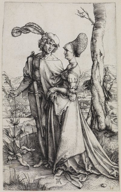 The Lovers and Death (The Walk) by Albrecht Dürer