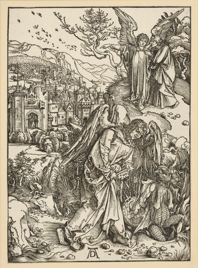 The Angel Casts the Dragon into the Abyss and Seals It (Apocalypse) by Albrecht Dürer