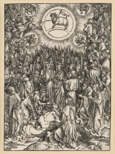 The Adoration of the Lamb on Mount Zion (Apocalypse) by Albrecht Dürer