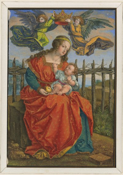The Virgin Crowned by Two Angels by Albrecht Dürer
