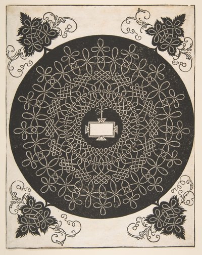 Embroidery Pattern with an Oblong Panel in its Center by Albrecht Dürer