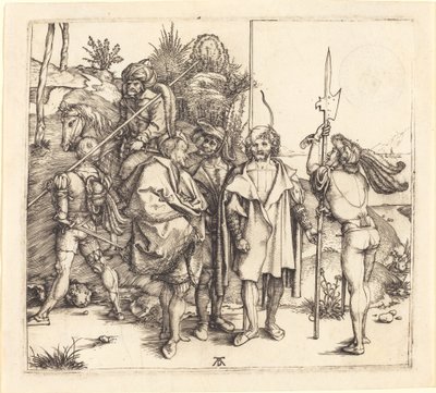 Five Soldiers and a Turk on Horseback by Albrecht Dürer