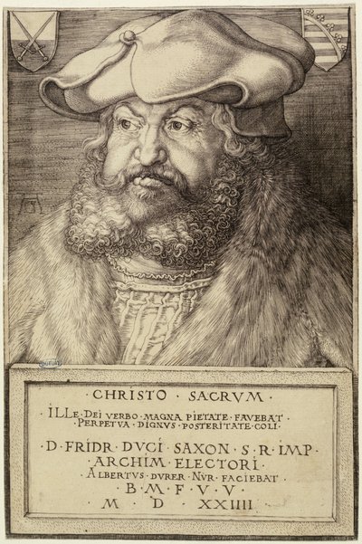 Frederick the Wise, Elector of Saxony (Bartsch 104) by Albrecht Dürer