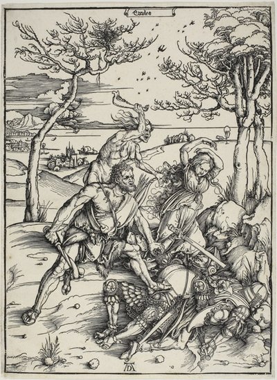 Hercules Conquering the Molionide Twins by Albrecht Dürer