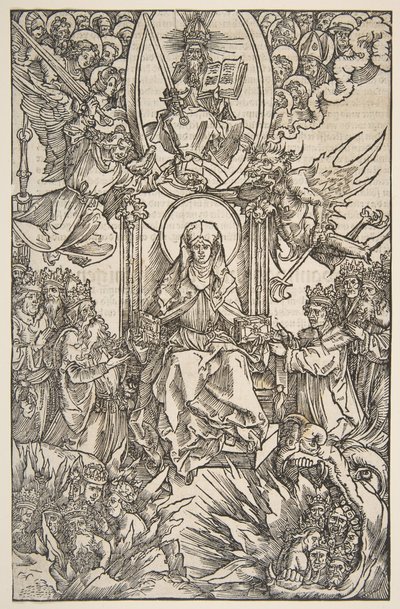 Illustration from Revelations Sancte Birgitte, Koberger Nuremberg 1502 German Text by Albrecht Dürer