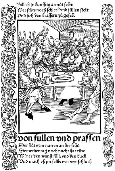 Illustration from the Book Ship of Fools by Sebastian Brant, 1494 by Albrecht Dürer