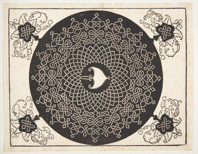 Interlaced Cord Pattern with Heart-Shaped Center by Albrecht Dürer