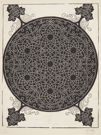 Interlaced Cord Pattern with Seven Hexagonal Stars by Albrecht Dürer